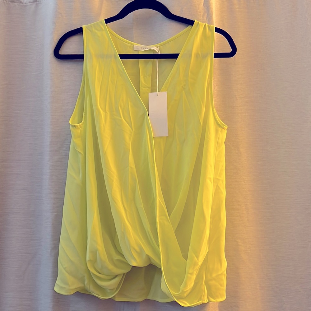 Lush Bubble Hem Neon Tank Top